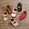 Infant Baby Schuhe Kleinkind Bowknot Nicht-slip Gummi Weiche Sohle Flache PU Leder Erste Wanderer Neugeborenen Mädchen Casual zubehör