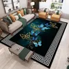 Modern Chinese Style 3D Printed Carpet Living Room Sofa Coffee Table Light Luxury Blanket Home Bedroom Full Bed Mat Carpets