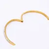 Bangle Dunne Crystal Rhinestone Pave Rvs Armbanden Armbanden Voor Vrouwen Mode-sieraden Accessoires Drop Melv22