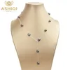 Ashiqi Real 925 Sterling Silver Necklace 8-9mm Natural Barroco Pearl para Mulheres Vintage Handmade Jóias Presente 220214