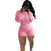 Women Tracksuits Two Pieces Outfits Designers Clothes 2021 Bat Sleeve Top Pleated Trousers Ladies Shorts Pants Set Jogging Suits