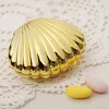 Bruiloft gunst doos diy felle kleuren shell vorm feestartikelen verrassing snoep opslag teatime verjaardag juwelen case rrb14909
