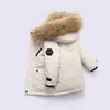 2021 Winter Down OLEKID Jacket For Boys Real Raccoon Fur Thick Warm Baby Outerwear Coat 2-12 Years Kids Teenage Parka