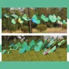 72Pcs Pink Butterfly Stakes Outdoor Yard Planter Flower Pot Bed Garden Decor Vasi Decorazione Decorazioni