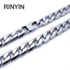 6/8/12mm Customize Length Mens High Quality Stainless Steel Necklace Curb Cuban Link Chain Fashion Jewerly