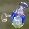 Glass Dragon Claw Rig With 10mm Female Joint Hookahs Purple Water Bong Rigs Pipe