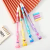 LED Luminous Cartoon Ballpoint Pen Kawaii School Student Stationery Office Suppliers Ink Pens Kids Writing Gift