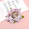 1 pcs 7 cm Artificielle Blanc Rose Soie Têtes De Fleurs Pour La Décoration De Mariage Diy Guirlande Cadeau Boîte Scrapbooking Artisanat Faux 2192 V2