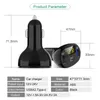 QC3.0 Car Charger 5V 2.4A Type-C Cigarette Lighter Dual USB Mobile Phone with LED Screen For SAMSUNG XIAOMI iPhone