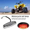 SUHU LED LED LUMIÈRE ARRIÈRE ÉCLAIRAGE DE MOTO DE FREIN DE FREIN DE FREIN DE FREIN DE FREIN DE VALE POUR VTT QUAD KART KART UNIVERSAL CAFE RACER Lampes Rouge