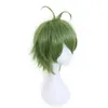 Anime Danganronpa Rantaro Amami Rantarou Зеленый короткий парик Косплей Костюм Костюм Dangan Ronpa V3 Синтетическая Партия Партия волос Y0913