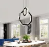 Nordic LED Chandeliers For Kitchen Dining Table Dimmable Crystal Chandelier Lighting Hanging Pendant Art deco Loft Stairs lustre