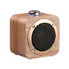 Q1b Tragbare Lautsprecher Holz Bluetooth 4.2 Wireless Bass Lautsprecher Music Player Eingebauter 1200mAh Batterie 2 Farben A47