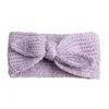 Nette Mode Baby Elastische Stirnband Mädchen Turban Kopf Wrap Stirnbänder Mädchen Stricken Kaninchen Ohr Haarbänder Zubehör