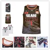 Homens Slam Hawk Liga Europeia Impressa Lamelo #1 Jerseys White Purple Blue Ball Cha City Basketball Shirts