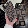 iPhone 13 Mini 13Pro 12 12Pro 11 Pro 11Pro X XS Max XR 8 7 6 6S Plus Luxury Designer Pattern9630950 용 빈티지 디자인 편지 전화 케이스.