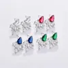 Stud IDESTINY Luxurious Drop Design Bohemian Earrings For Bridal Wedding Jewelery Accessories High Quality CZ Bijoux Gift