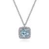 14k white gold diamond pendant necklace