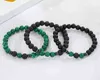 Sevenstone3PCS Bracciali con perline Lava Rock Stone Bead per donna Uomo Ansia Volcanie BangleChakra Gioielli Yoga