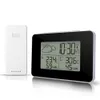 Fanju FJ3364 Digital väckarklocka Väderstation Trådlös sensor Hygrometer Termometer Klocka LCD Time Desktop Bordsklockor 210719