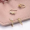 9PC / SET Crystal Butterfly Fake Nose Ring Non Piercing Clip på IndianStyle Heart Cuff Nariz Smycken 220224