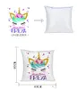 DHL 12 Colors Sequins Mermaid Pillow Case Kudde Ny sublimering Magic Sequins Blank Pillow Cases Hot Transfer Printing DIY Personlig Giftfavorit