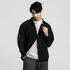 Ropa de hombre IEFB, tela elástica japonesa de alta calidad, camisa plisada de manga larga de gran tamaño, ropa de protección solar para hombre 9Y3055 210626