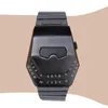 Zegarek 2021 Fashion Creative Snake Head Watch Men LED Digital Watches Black Stael Stal Electronic Sports4683472