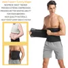 Men Workout Waist Trainer Tummy Slimming Sheath Sauna Body Shaper Trimmer Belt Abs Abdomen Shapewear Weight Loss Corset Fitness3448216