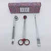 Wholesale 3PCS Stainless Steel Candle Wick Trimmer Snuffer Candle Wick Hook Tool Set With Candle Plates Holders Tools
