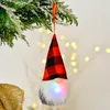 Noel GNOME Işıkları El Yapımı İsveç Tomte Süsler Santa Peluş Bebek Asılı Dekorasyon Kolye XBJK2109
