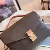 New Ms Single Girls Women Shoulder Messenger Bags Borsa portatile rilassante spalla inclinata stampa borse in vera pelle borsa marrone