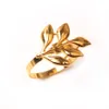 Christmas Napkin Rings Gold Silver Leaf Napkins Holder Table decoration for Wedding Outdoor Party Baby Shower2423905