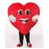 Halloween Cute Heart Mascot Costume di alta qualità Cartoon Red Love Anime Tema Caratteri Ad per adulti Ceso di compleanno di Natale Outfit Outdoor