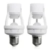 Ampoules Smart 110V-240V 60W PIR Capteur de mouvement infrarouge à induction E27 Support de base de lampe à LED avec interrupteur de commande de lumière Adaptateur de douille d'ampoule