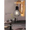 산업용 벽 램프 라이트 우드 레트로 Wandlamp 벽 Sconce 대마 밧줄 DIY 침실 레스토랑 바 통로 미국 장식 할로겐 210724