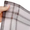 10 pc homens de algodão de algodão vintage vintage bolso quadrado lenços 38 * 38 cm multicolor stripe stripe toalha de negócios hankie