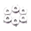 Bouton pression bijoux argent or couleur placage pendentif Fit 18mm boutons pression collier à faire soi-même pour femmes hommes Noosa