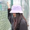 Mode vrouwen emmer hoed nieuwe snoep kleuren glimlach gezicht zon buitensporten reizen strand caps vissers s hip hop vrouwelijke dop