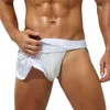 Man's Panties Underwear Boxers Breathable Homme Boxer Pajamas Side Split Solid Underpants Gay Trunk Comfortable Shorts Sleepwear H1214