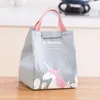 Förvaringspåsar Stor kapacitet Bärbar Isolering Bag Cartoon Lunch Shopping Aluminium Folie och Färskvarv