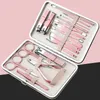 7/9/12 / 15/18 SZTUK Ze Stali Nierdzewnej Nail Clipper Set Facial Hand Foot Care Tools Manicure Kit - 9