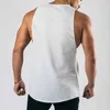 Mens Tank Tops Shirt Gym Tank Top Fitness Kleding Vest Mouwloze Katoen Man Canotte Bodybuilding Muscle Guys Man Kleding Draag 210421