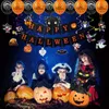 Kit arco ghirlanda di palloncini di Halloween Set di palloncini a elio per decorazioni per feste di Halloween Ornamento Puntelli di zucca fantasma 0567