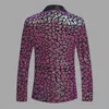 Plus Size Glitter Sequin Blazer Laser Mirrors Tuxedo Men Singer Host Chorus Shiny One Button Suit Jacket Bar Nightclub Performance Male Star Concert Slim Coat