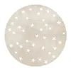 Nowoczesny prosty okrągły Nordic Cute Dywanów Star Dywaniki do sypialni Dywaniki poduszki dla dzieci i dywany do domu salonu 210917