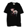 Bear designer de alta qualidade t-shirt homens mulheres cordeiro casual tees manga curta hip hop tops tee punk impressão bordado letra verão skate moda tamanho grande tamanho