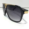 1pcs ظلال الصيف حول النظارات الشمسية نظارات نظارات الشمس تصميم العلامة التجارية الأسود المعدني إطار الظلام 50 مم الزجاجي للرجال النسائية be2805