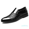 Designer- Men dress shoes Large Size Men's Business Dress Shoes PU Pointed Pedal Casual Lazy Mens