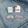 여성을위한 브로치 핀 Wi -Fi 신호 에나멜 패션 드레스 코트 셔츠 Demin Metal Funny Brooch Pins 배지 홍보 선물 선물 새로운 디자인